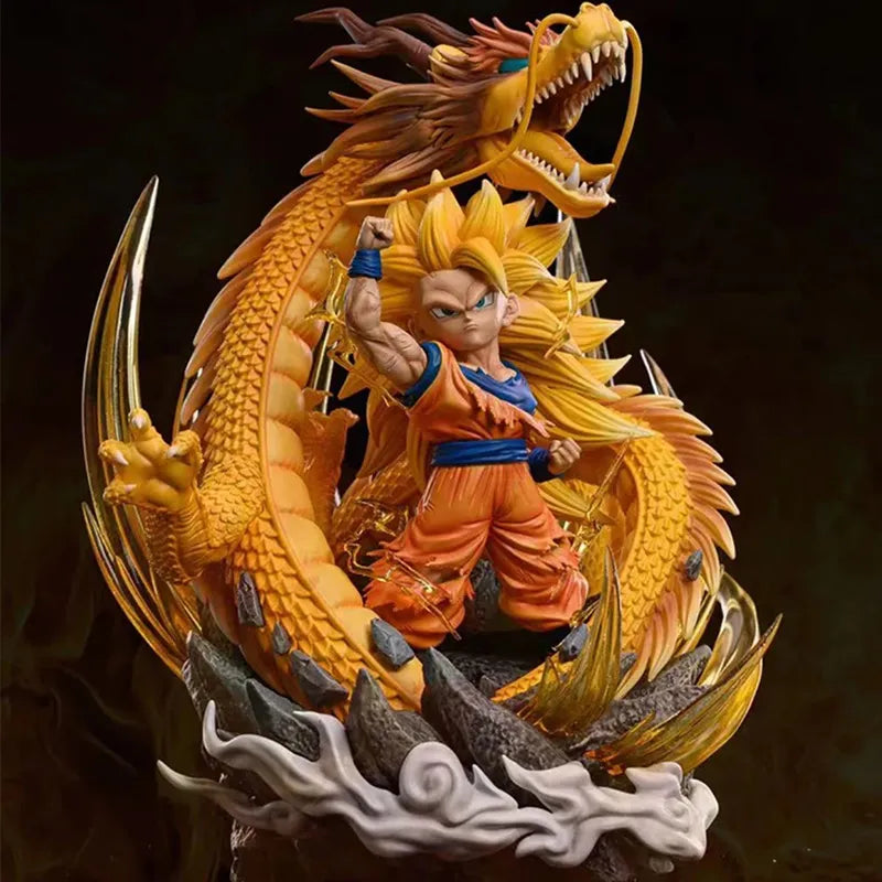 Goku SSJ 3 Soco do Dragão - Dragon Ball Z Action Figure